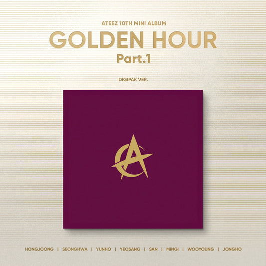 ATEEZ 10th Mini Album [GOLDEN HOUR : Part.1] (Digipack Version - RANDOM)