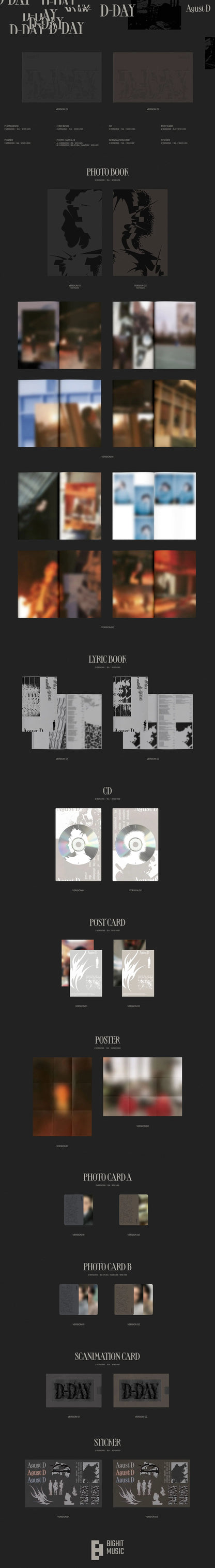 Agust D 1st Album [D-DAY] (Standard Version)