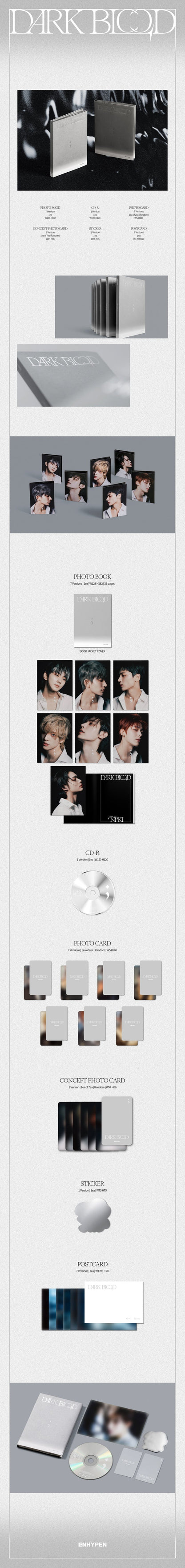 ENHYPEN 4th Mini Album [DARK BLOOD] (ENGENE Version - RANDOM)