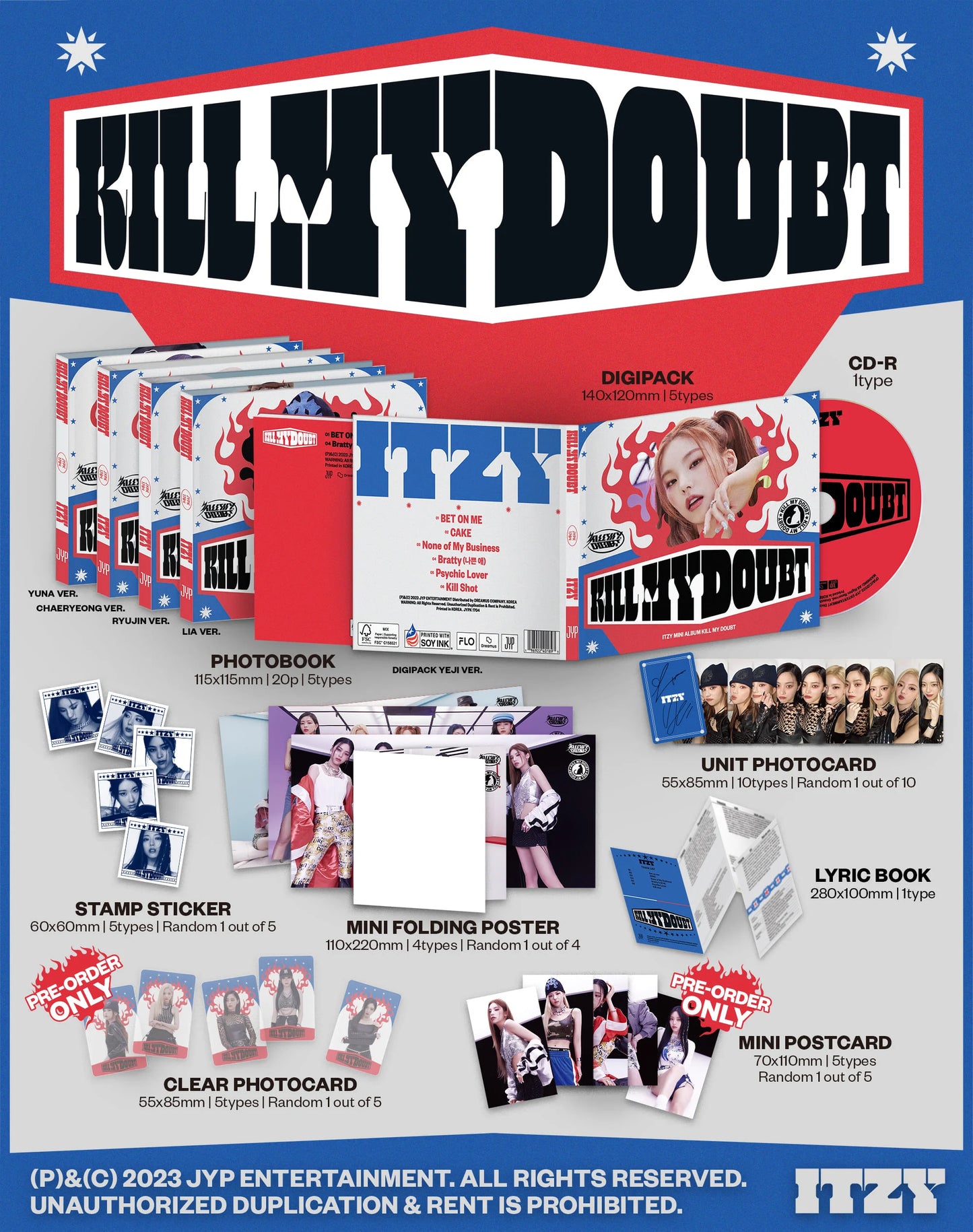 ITZY 7th Mini Album [KILL MY DOUBT] (Digipack Version - RANDOM)