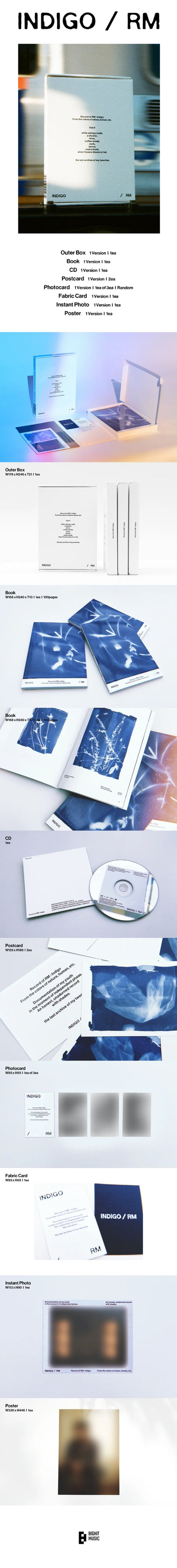 RM 1st Album [Indigo] (Book Edition)