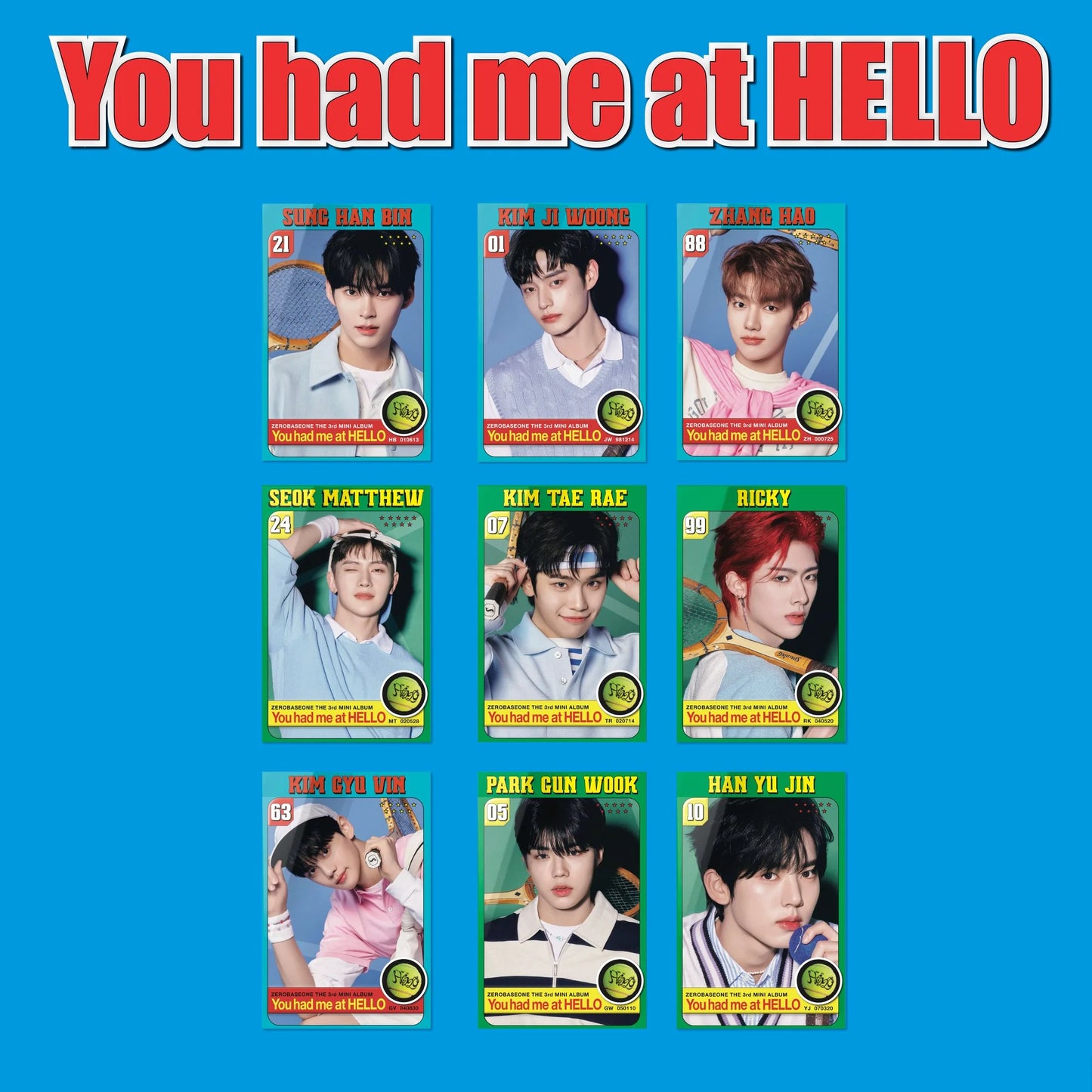 ZEROBASEONE 3rd Mini Album [You had me at HELLO] (POCAALBUM - RANDOM)