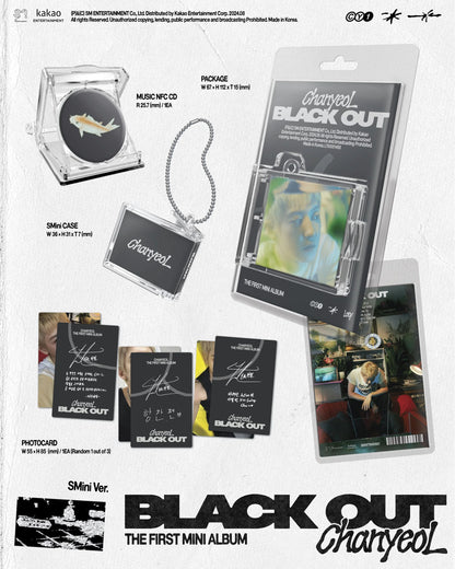 CHANYEOL 1st Mini Album [Black Out] (SMini Version) - details