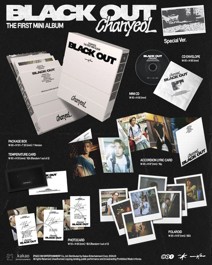 CHANYEOL 1st Mini Album [Black Out] (Special Version) - details