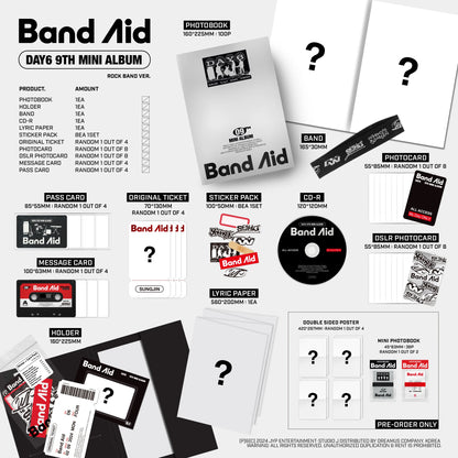 DAY6 9th Mini Album [Band Aid] - band aid version details