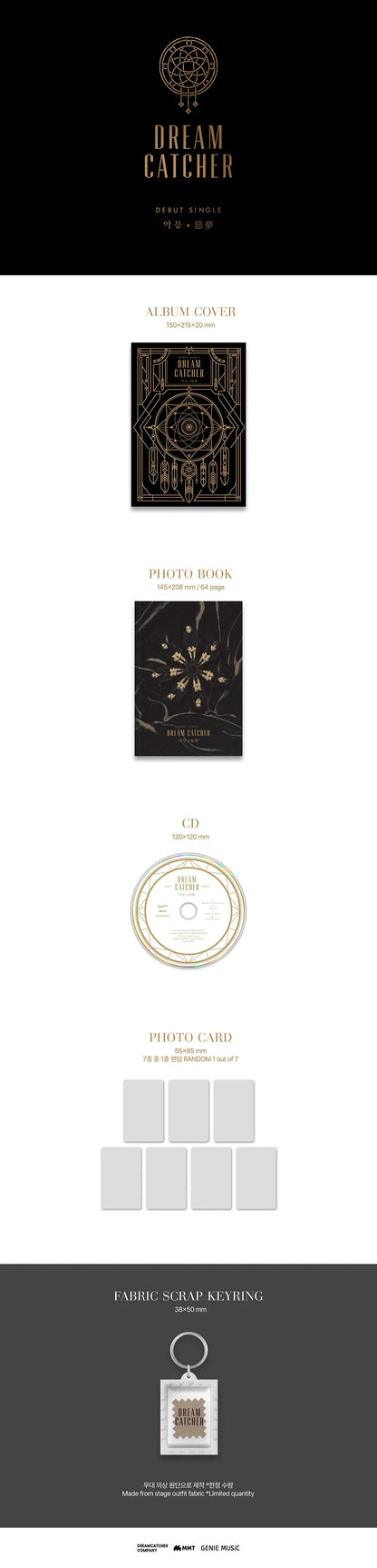 Dreamcatcher Debut Single [악몽(惡夢) - Nightmare] [PREORDER] - details