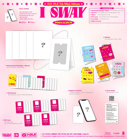 (G)I-DLE 7th Mini Album [I SWAY] [PREORDER] (POCAALBUM - RANDOM) - details