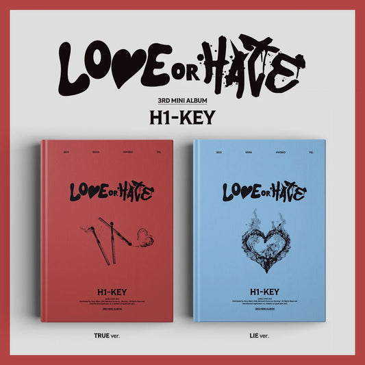 H1-KEY 3rd Mini Album [LOVE or HATE]