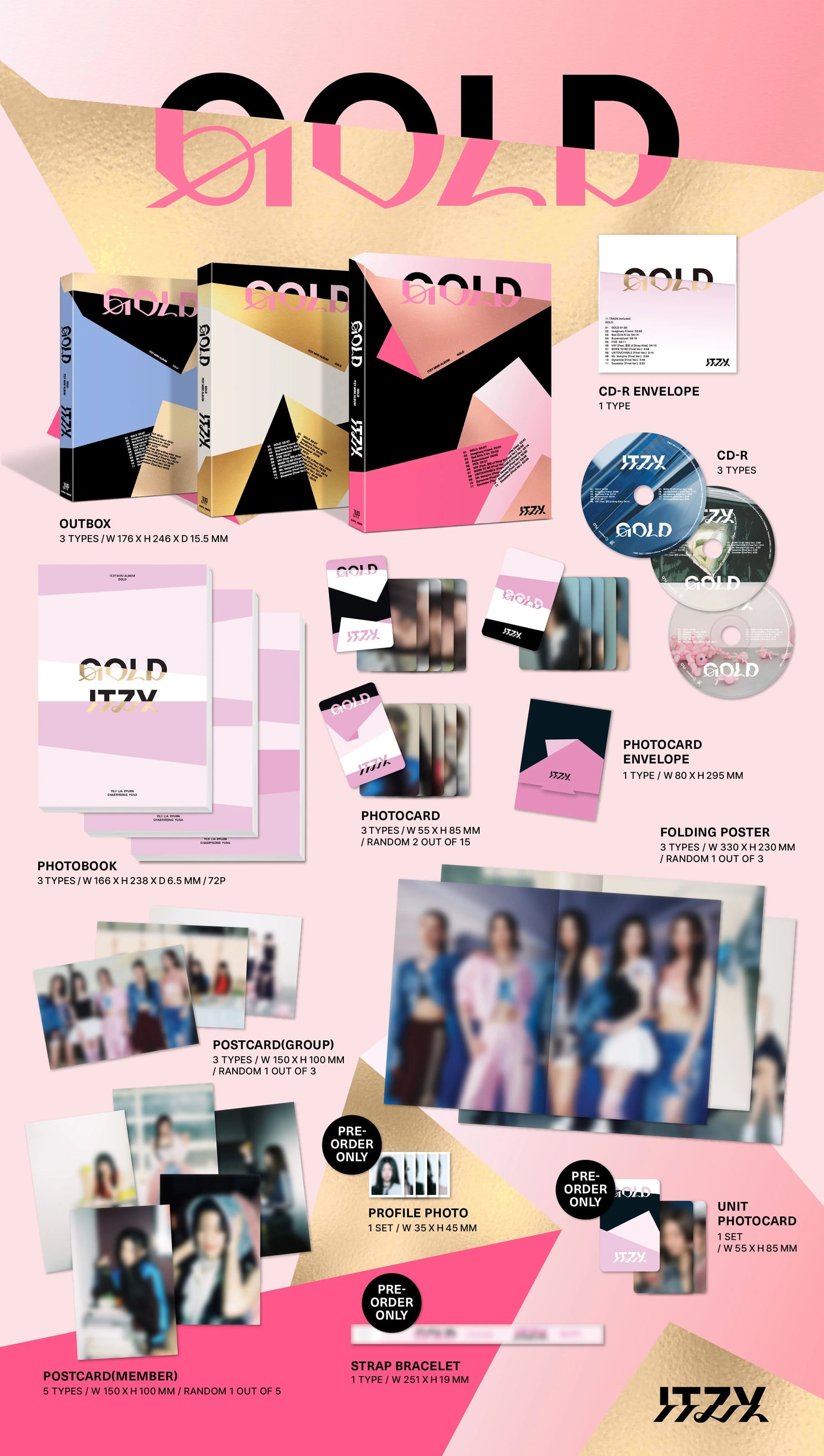 ITZY 9th Mini Album [GOLD] (STANDARD VERSION) - details