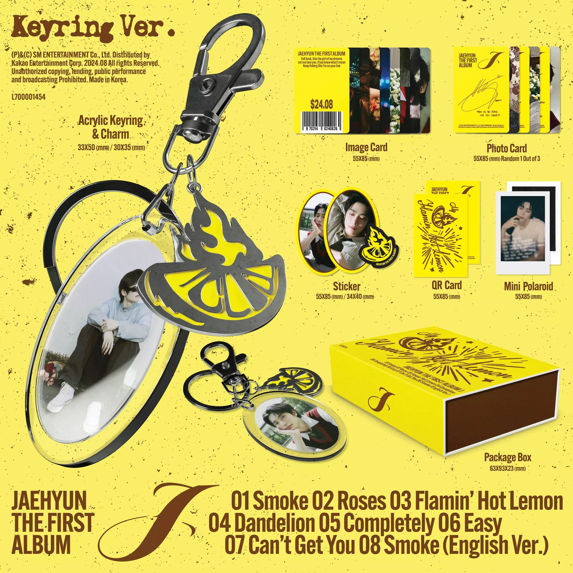 JAEHYUN 1st Album [J] (Keyring Version) - details