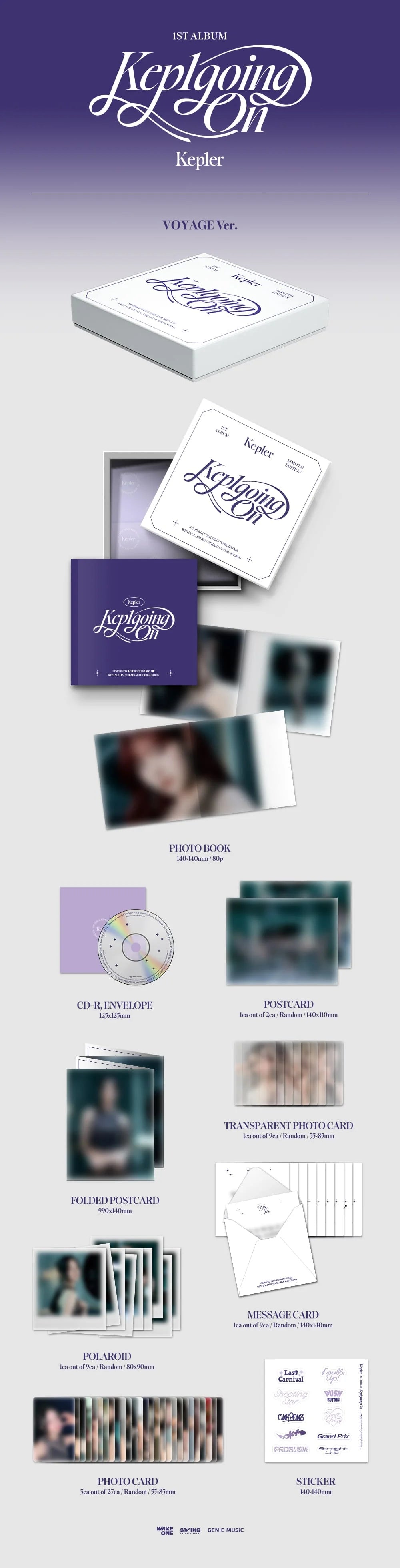 Kep1er 1st Album [Kep1going On] (Limited Edition - VOYAGE Version)