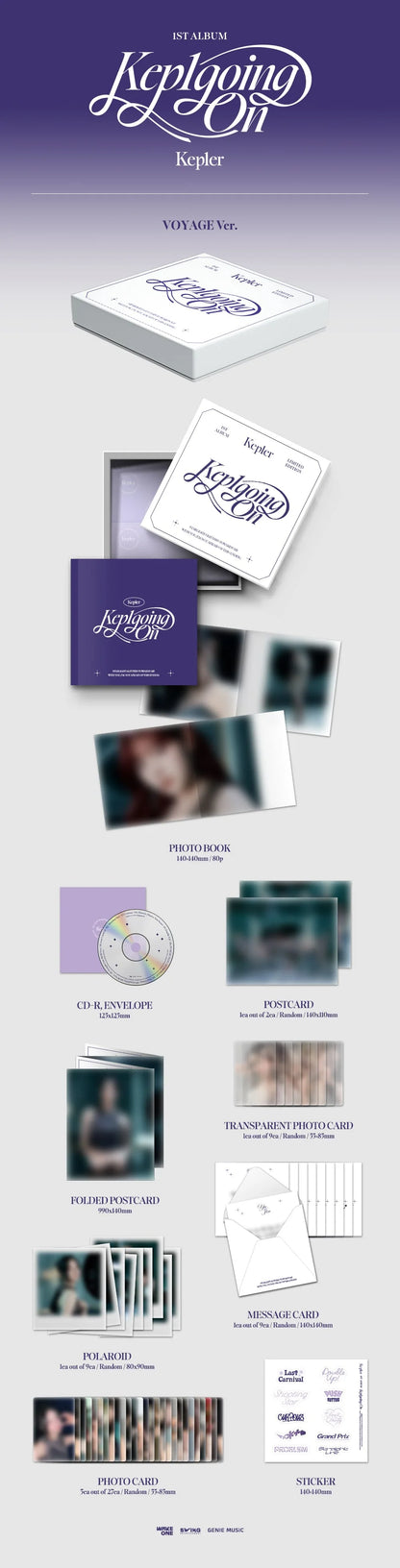 Kep1er 1st Album [Kep1going On] (Limited Edition - VOYAGE Version)