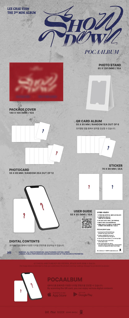 LEE CHAEYEON 3rd Mini Album [SHOWDOWN] (POCAALBUM) - details