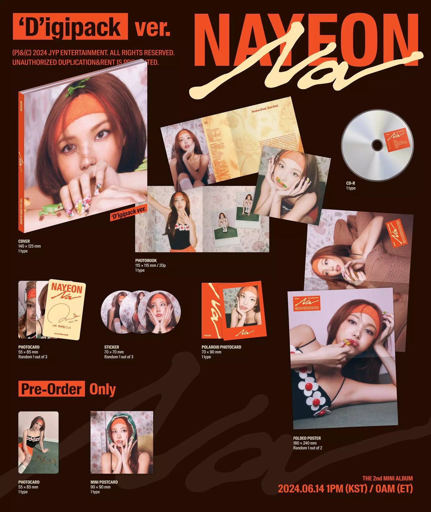 NAYEON (TWICE) 2nd Mini Album [NA] (Digipack Version)