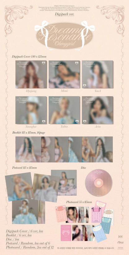 OH MY GIRL 10th Mini Album [Dreamy Resonance] (Digipack Version) [PREORDER] - details