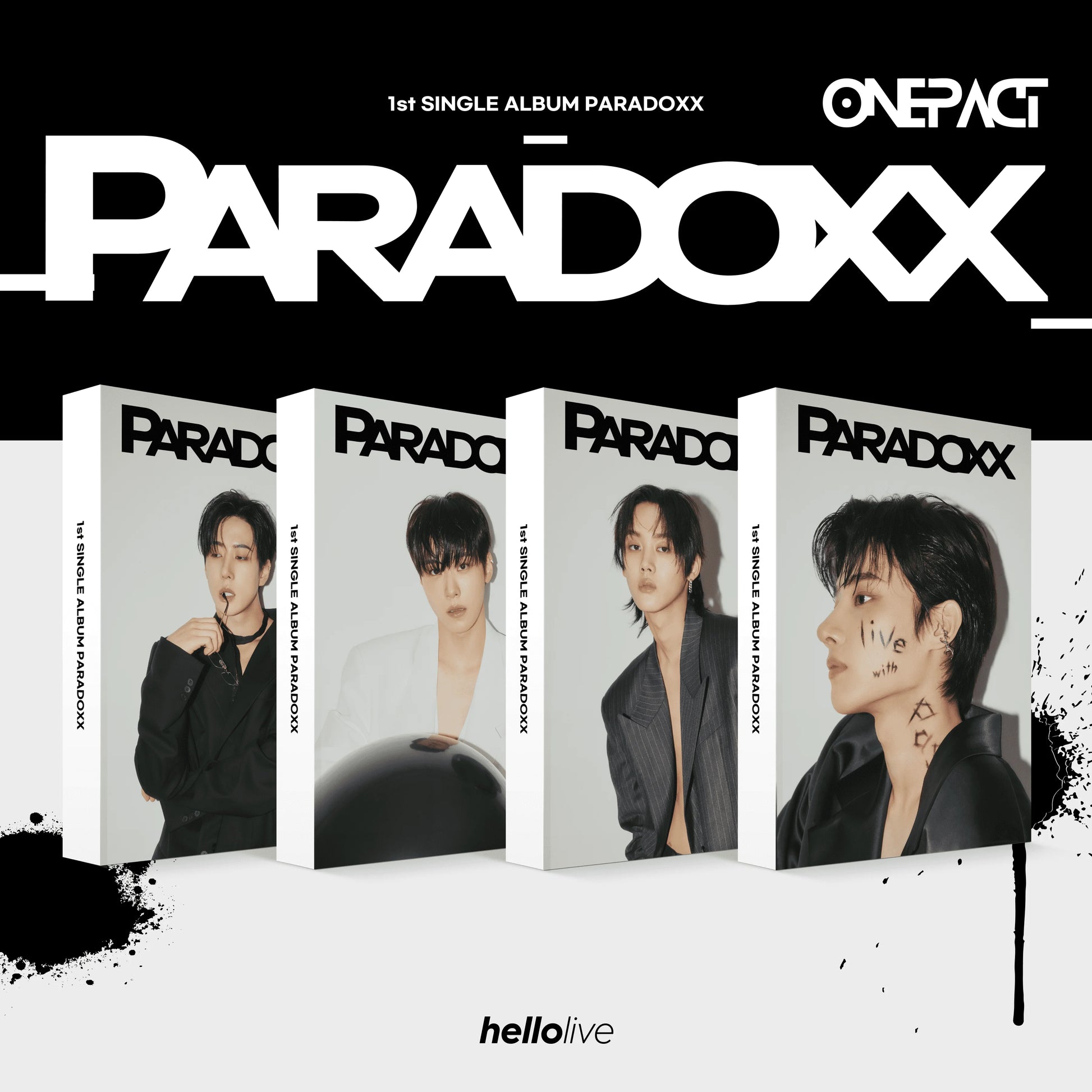 ONE PACT 1st Single Album [PARADOXX] (hello Photocard Album)