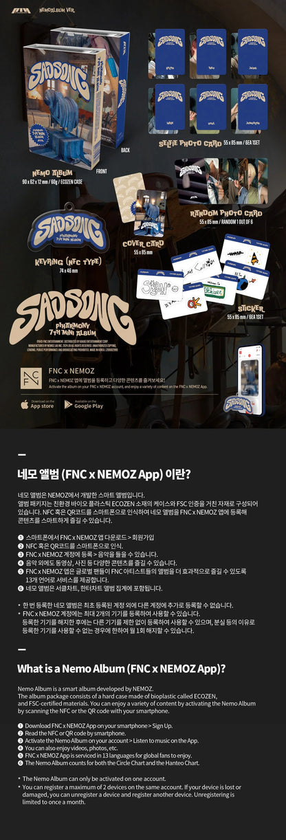 P1Harmony 7th Mini Album [SAD SONG] (NEMO Version) - details