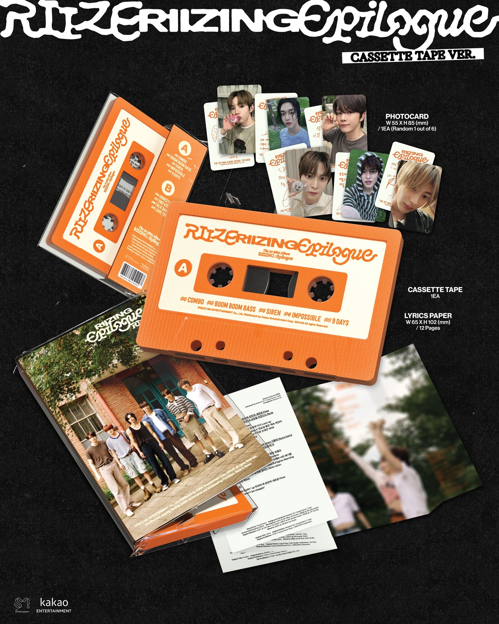 RIIZE 1st Mini Album [RIIZING : Epilogue] (CASSETTE TAPE Version) - details