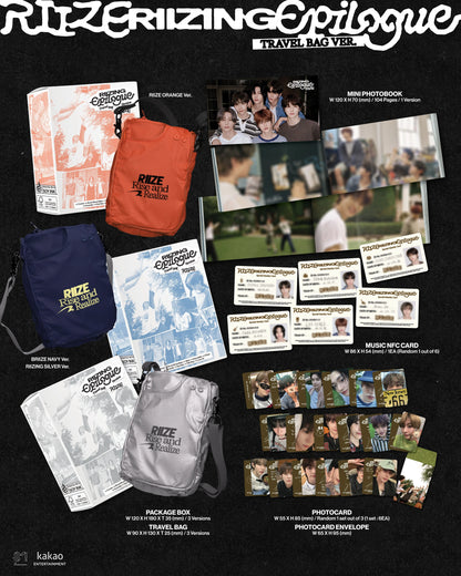 RIIZE 1st Mini Album [RIIZING : Epilogue] (TRAVEL BAG Version - Limited Edition) - details