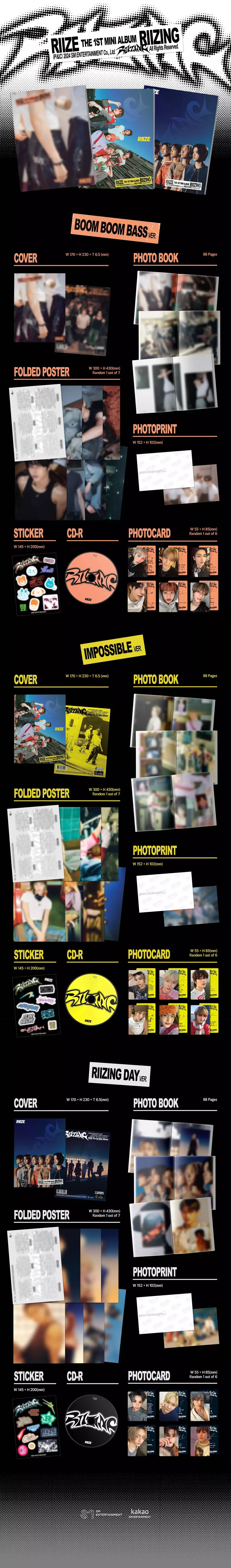 RIIZE 1st Mini Album [RIIZING] (Photobook Version) - details