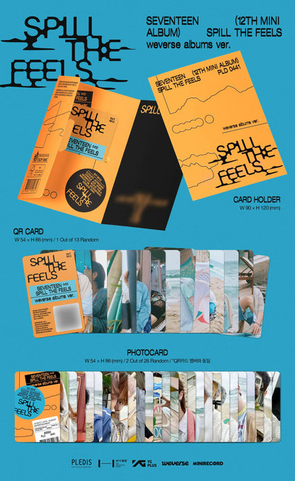 SEVENTEEN 12th Mini Album SPILL THE FEELS (Weverse Albums Version) - details