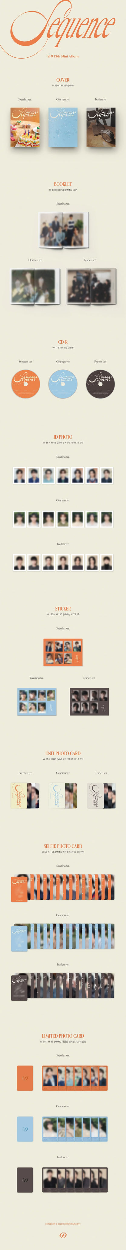 SF9 13th Mini Album [Sequence] - details