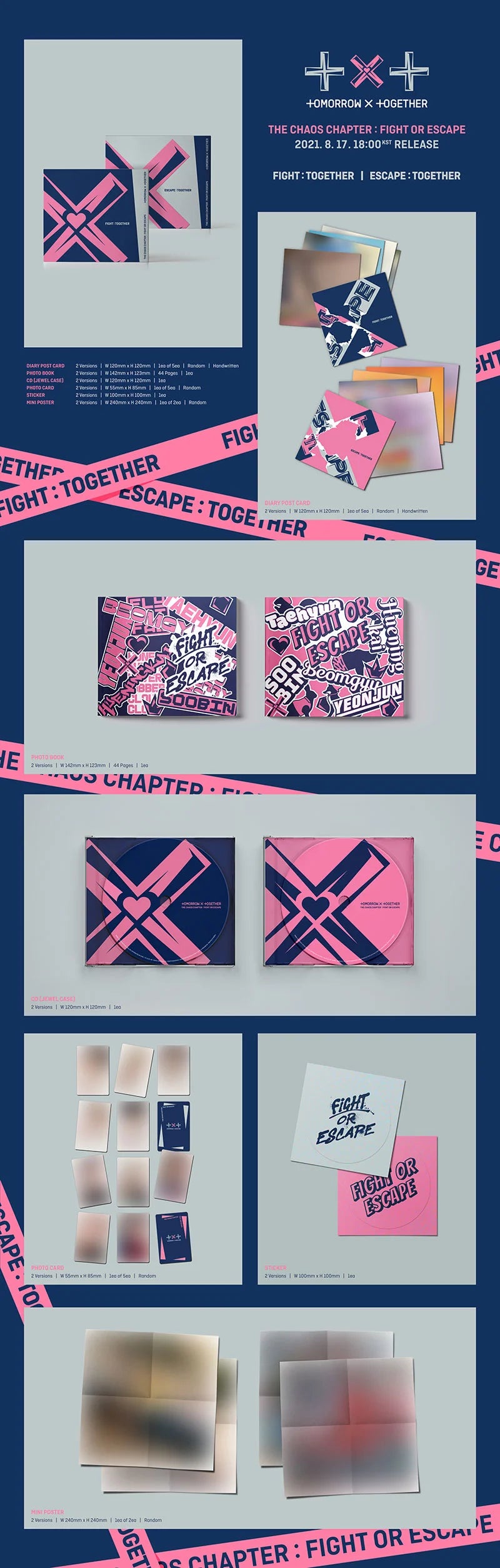 TOMORROW X TOGETHER 2nd Album Repackage [THE CHAOS CHAPTER : FIGHT OR ESCAPE] (TOGETHER Version) - details