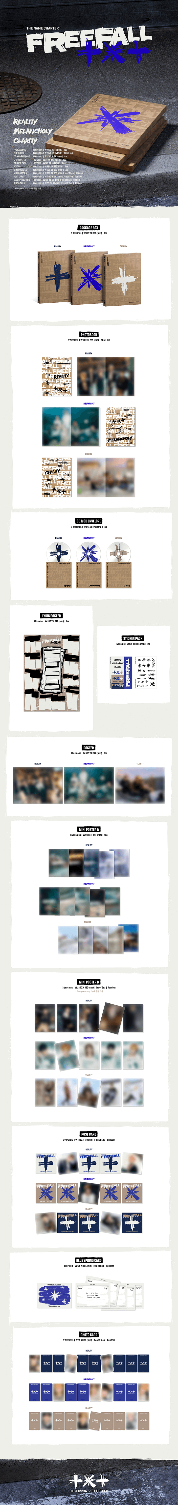 TOMORROW X TOGETHER 3rd Full Album [The Name Chapter : FREEFALL] (Standard Version) - details