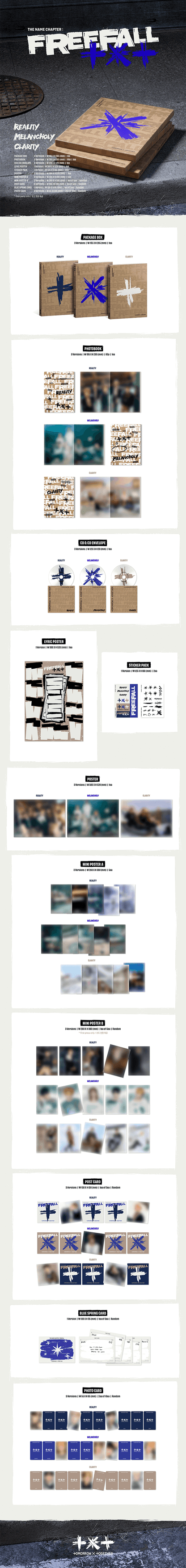 TOMORROW X TOGETHER 3rd Full Album [The Name Chapter : FREEFALL] (Standard Version) - details