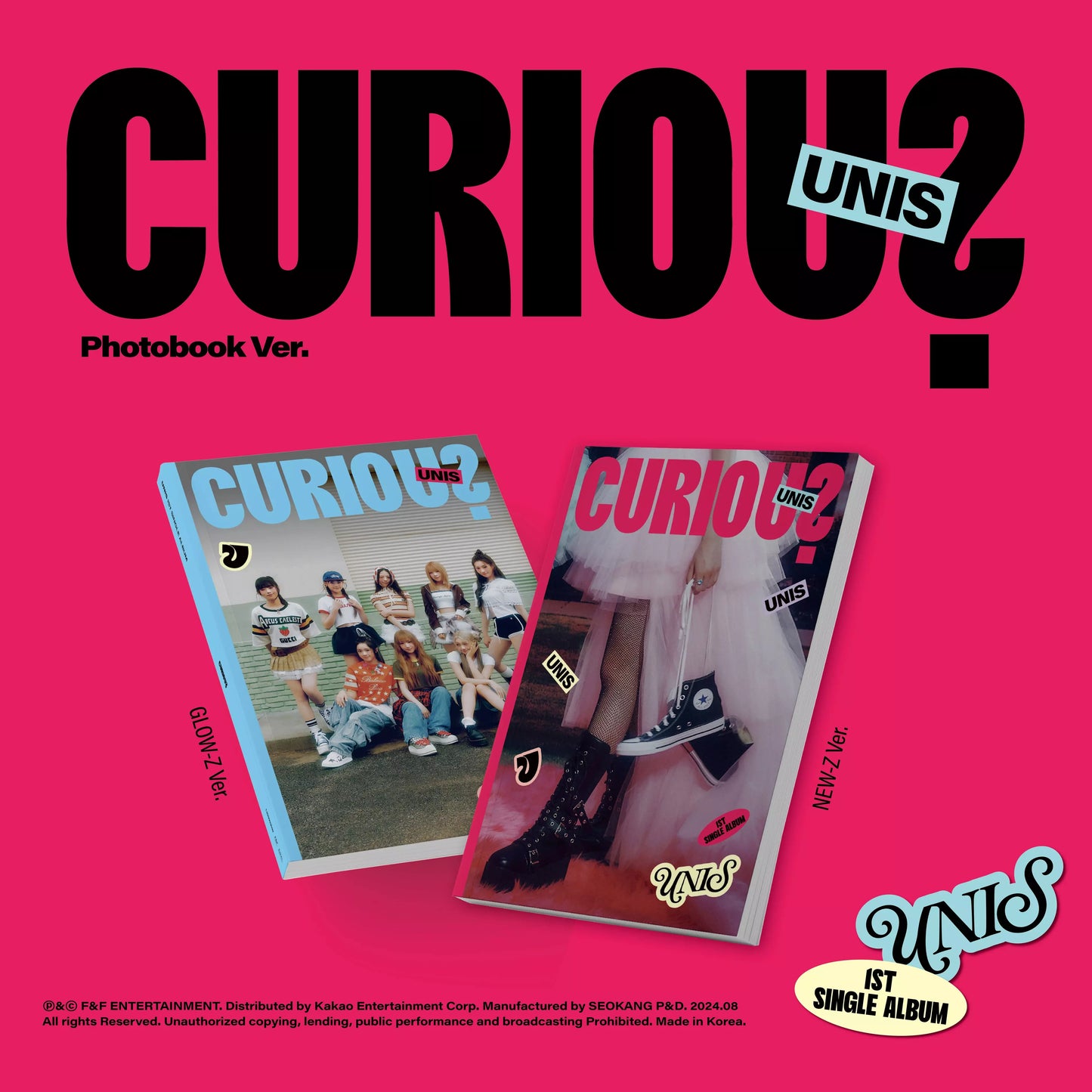 UNIS 1st Single Album [CURIOUS] (Photobook Version)