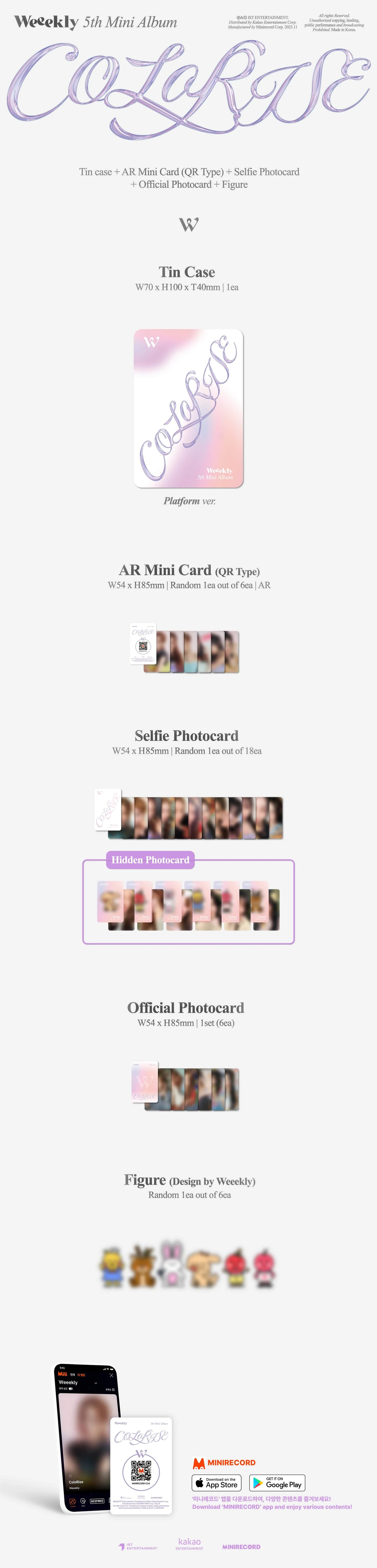 Weeekly 5th Mini Album [ColoRise] (Platform Version) - details