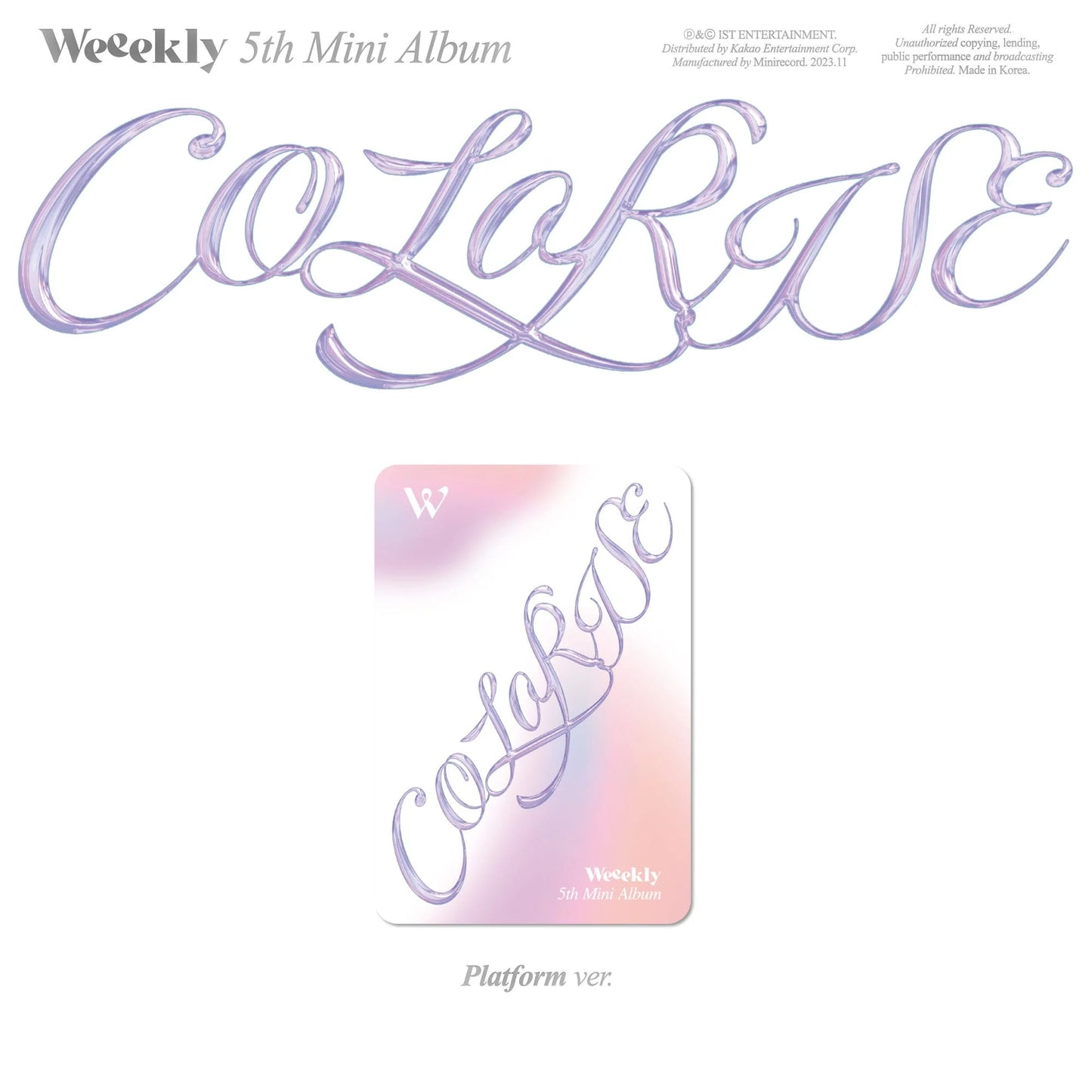 Weeekly 5th Mini Album [ColoRise] (Platform Version)