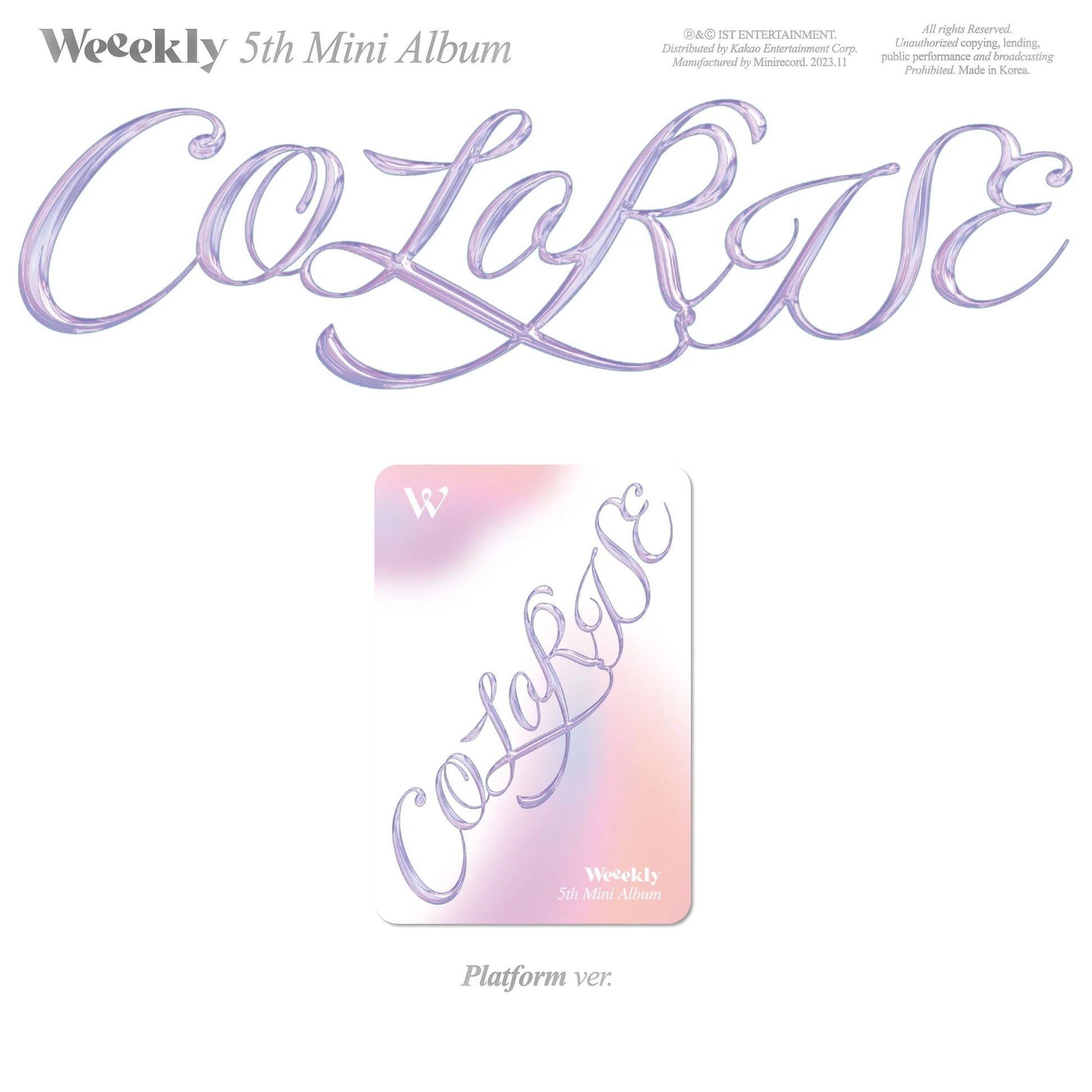 Weeekly 5th Mini Album [ColoRise] (Platform Version)