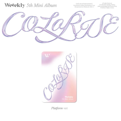 Weeekly 5th Mini Album [ColoRise] (Platform Version)